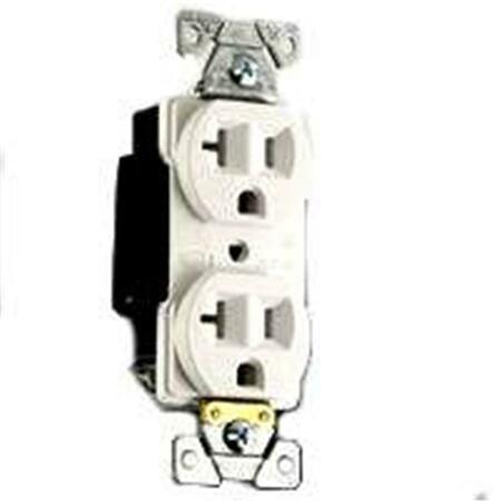 EATON WIRING DEVICES 5352W Industrial Duplex Receptacle 20A-125V White 418467